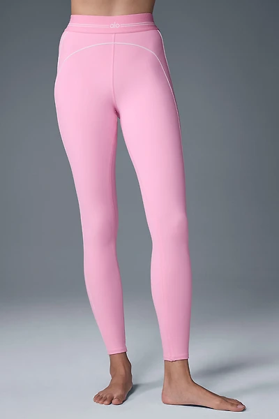 Airbrush High-Waist Heart Throb Legging - Sweet Pink/White