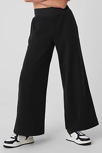 Polar Fleece High-Waist Snowdrift Wide Leg Pant