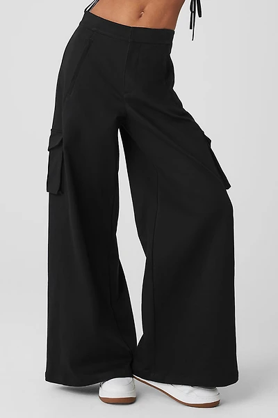 Show Off Cargo Wide Leg Trouser (Long