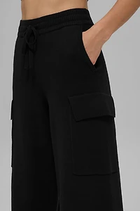 Scholar Knit High-Waist Cargo Pant