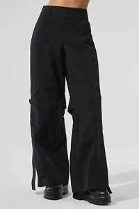 High-Waist Voyager Trouser - Black