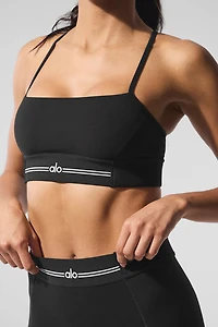 Alosoft High-Waist 7/8 Relay Legging - Black/White