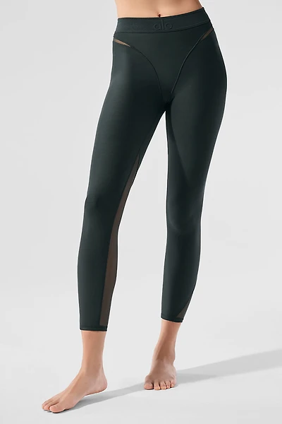 Airlift High-Waist 7/8 Rebel Legging - Charcoal Green