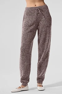 Marl Sweater Pant - Mushroom