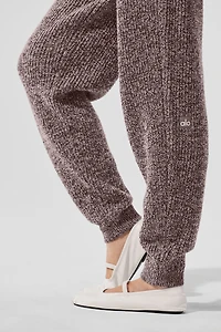 Marl Sweater Pant - Mushroom