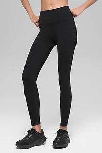 Seamless High-Waist Two Tone Rib Legging