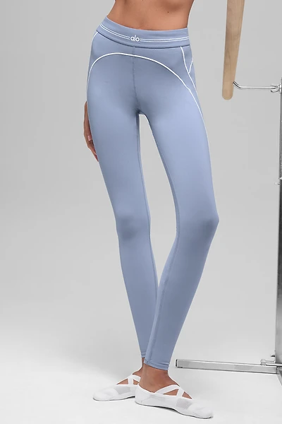 Airbrush High-Waist Heart Throb Legging - Winter Frost/White