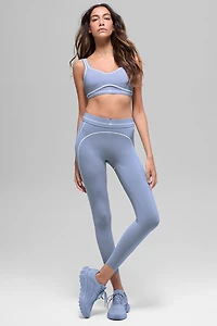 Airbrush High-Waist 7/8 Heart Throb Legging - Winter Frost/White