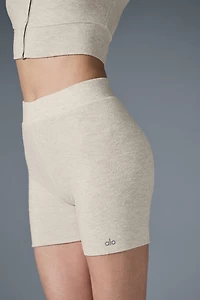 Alolux High-Waist Me Time Short - Oatmeal Heather