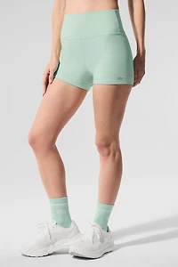 Alosoft High-Waist Carefree Short - Spearmint Heather