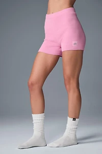 Scholar Knit High-Waist Short - Sweet Pink