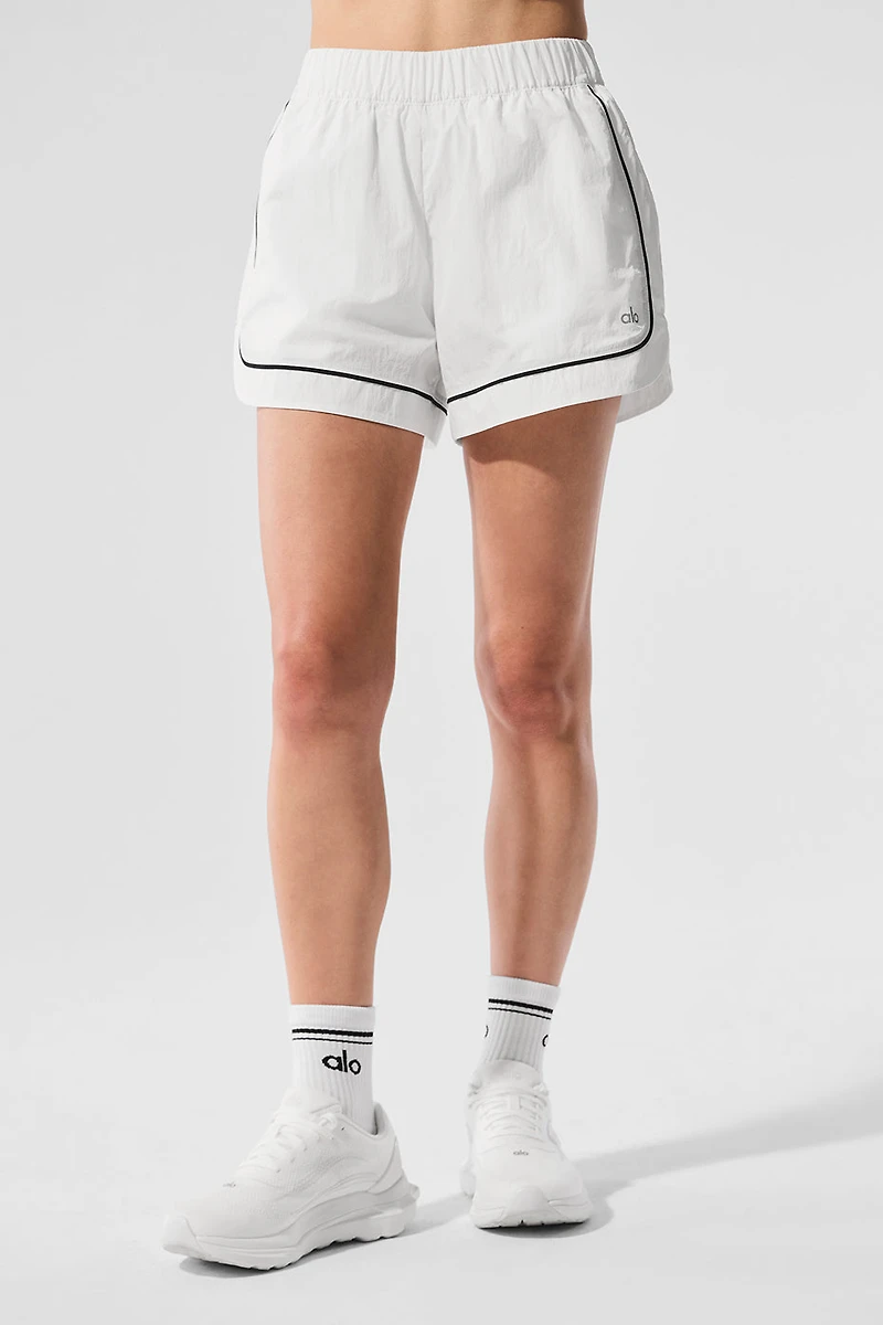 Motivate Track Short - White/Black