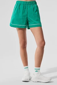Motivate Track Short - Spruce Green/White
