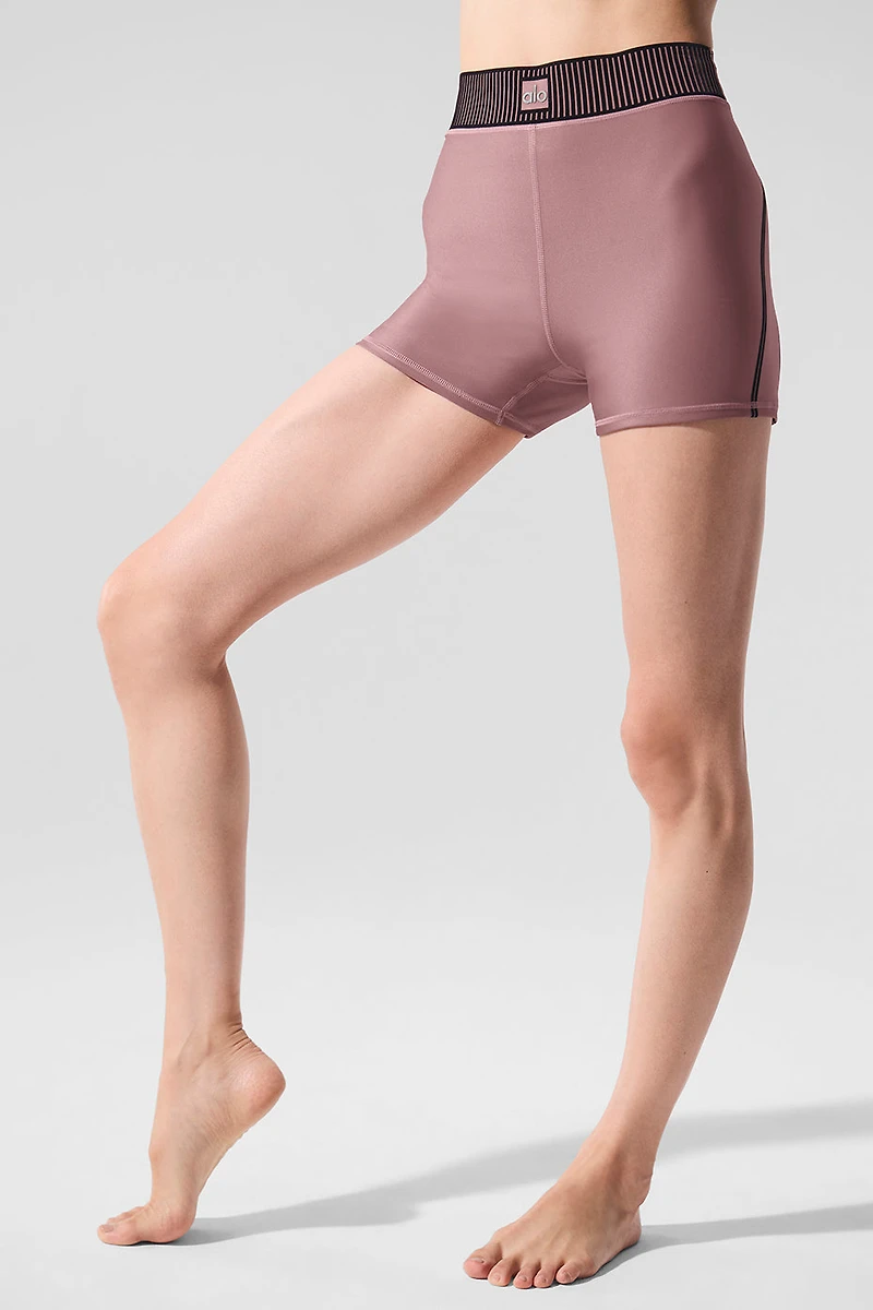 Airlift High-Waist Line Up Short - Smoky Quartz