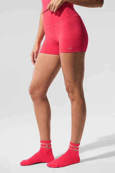3" ALO Softsculpt High-Waist Precision Short - Candy Red