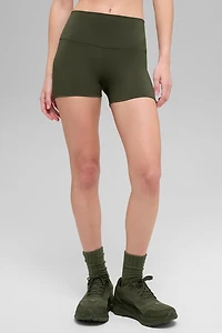 3" ALO Softsculpt High-Waist Precision Short - Green Olive