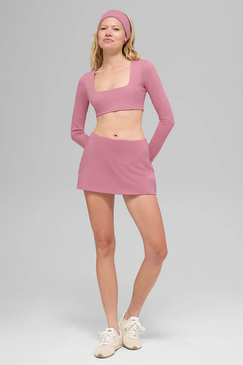 ALO Softsculpt Precision Mini Skirt - Pink Wild Rose