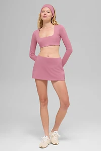ALO Softsculpt Precision Mini Skirt - Pink Wild Rose