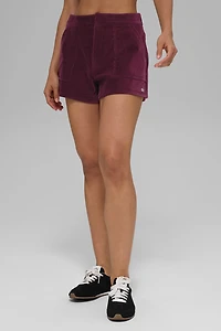 Micro Corduroy On Duty Short - Burgundy