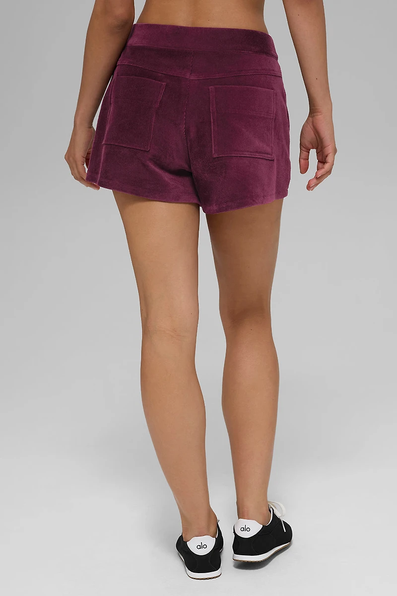 Micro Corduroy On Duty Short - Burgundy