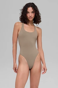 Sleek Back Bodysuit - Gravel
