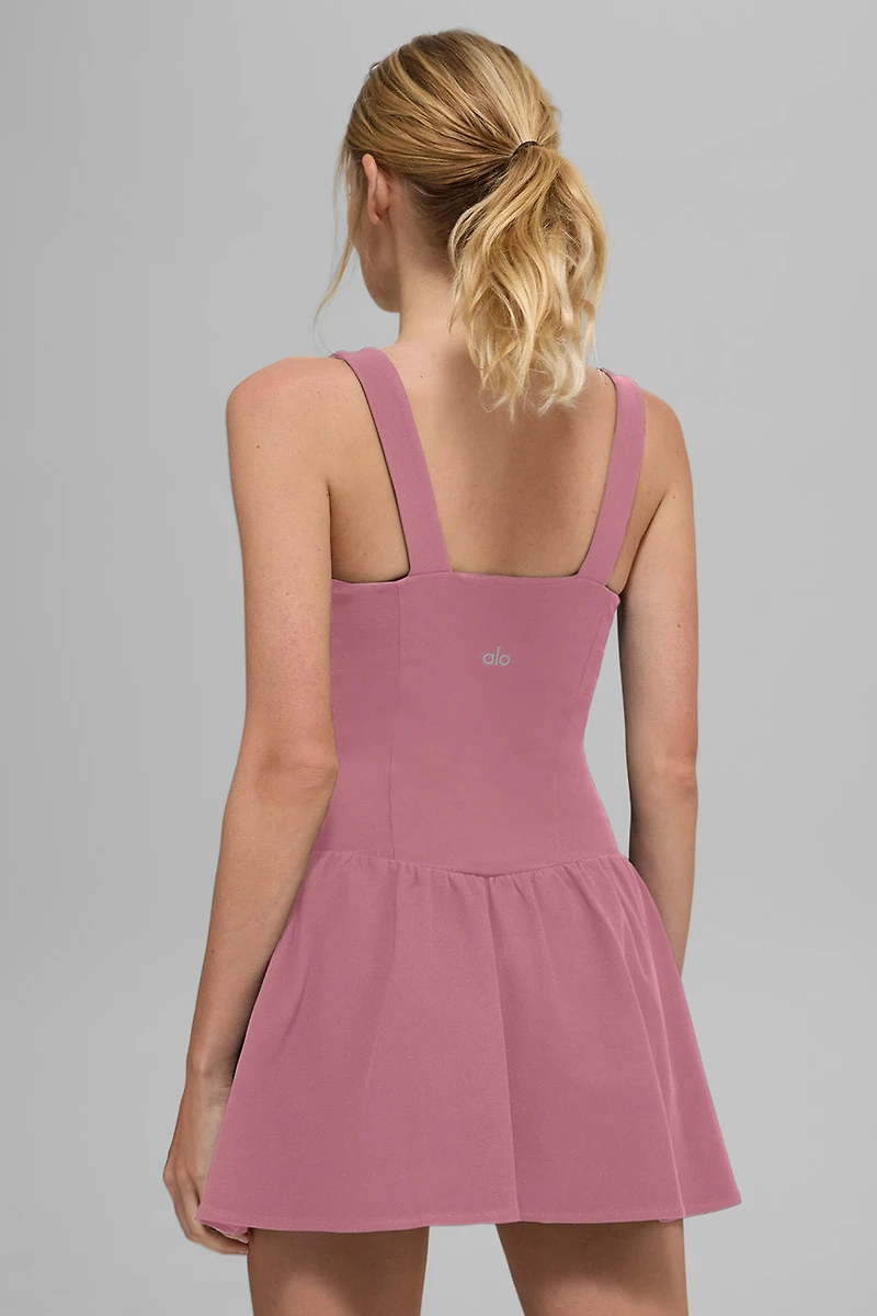 Alosoft Break Point Tennis Dress - Pink Wild Rose
