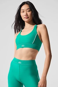Airlift Suit Up Bra - Spruce Green/White