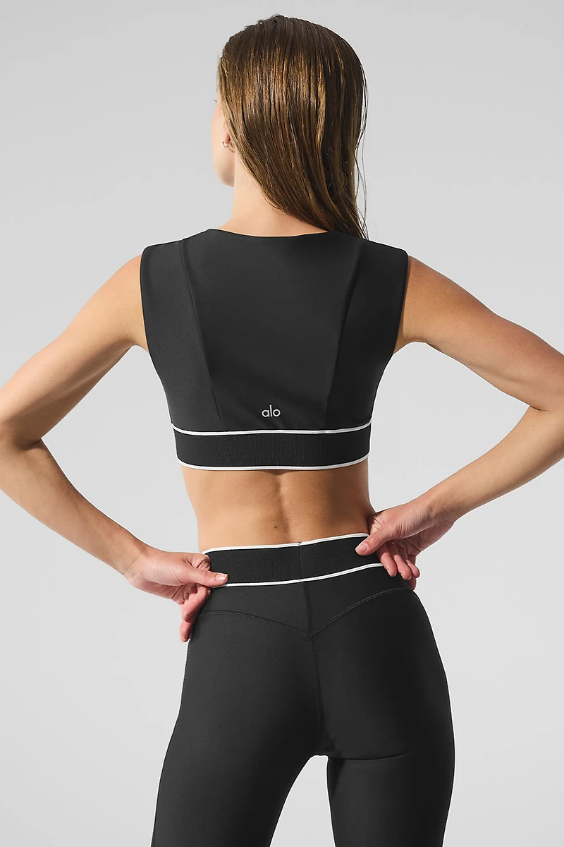 Airlift Alignment Bra - Black/White