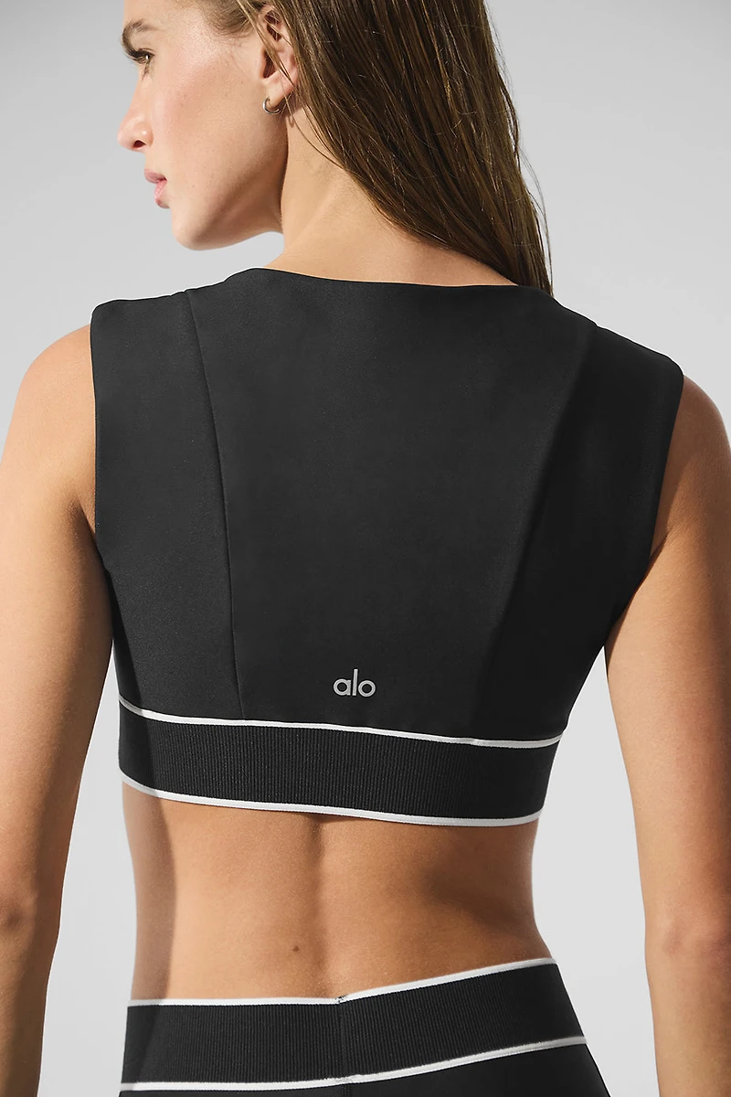 Airlift Alignment Bra - Black/White