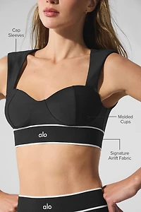 Airlift Alignment Bra - Black/White