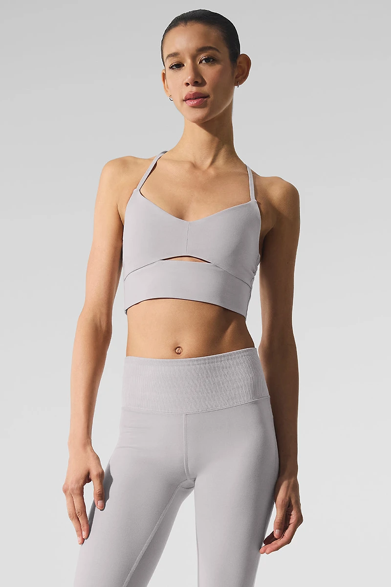 Washed Alosoft Highlight Bra - Grey Sky Wash