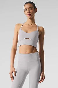 Washed Alosoft Highlight Bra - Grey Sky Wash