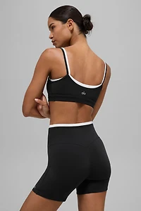 Airbrush Double Up Bra - Black/White