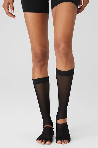 Women's Get Meshy Grip Sock - Black