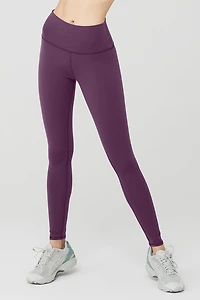 High-Waist Airbrush Legging - Dark Plum