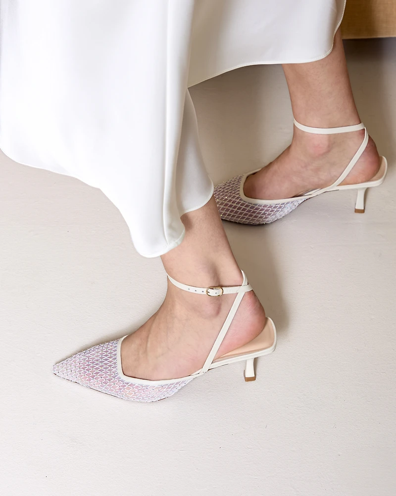 Aster White Mesh