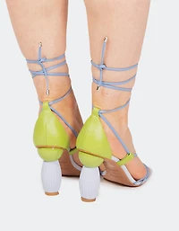 Sanchia Blue Leather