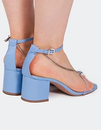 Miguela Blue Leather