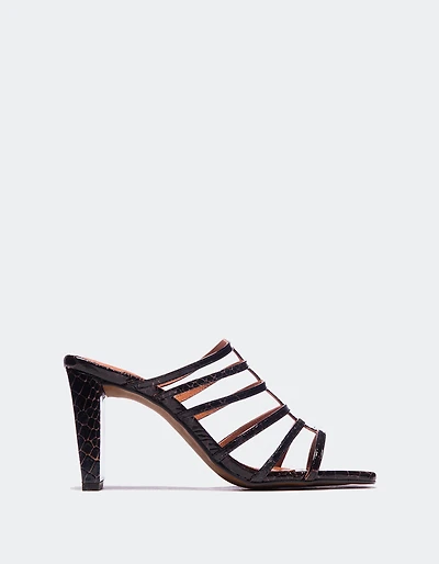 Souad Black Vintage Snake
