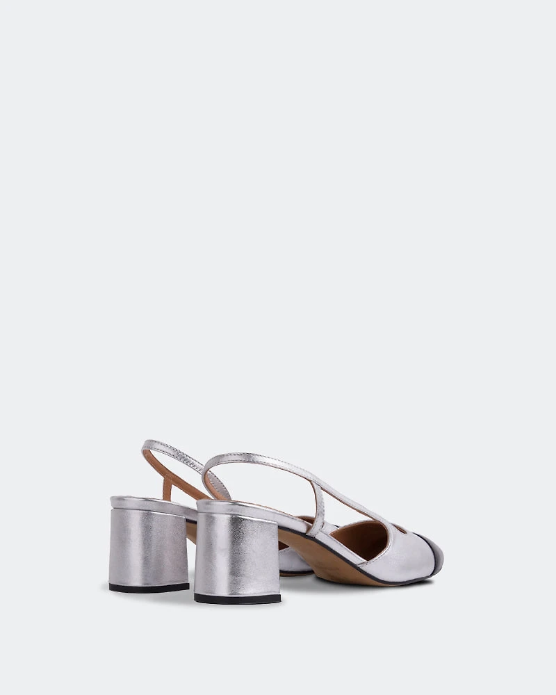 Palar Silver Metallic Leather