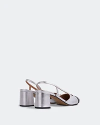 Palar Silver Metallic Leather