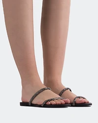 Twiggy Black Leather