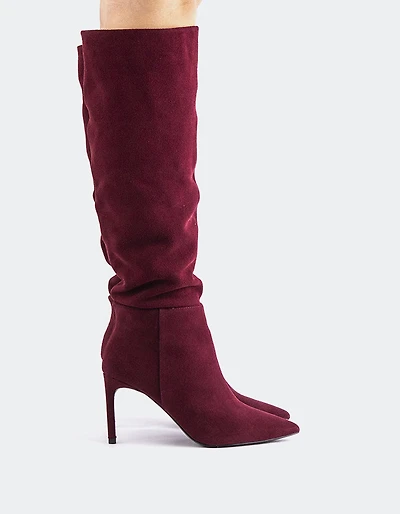 Allister Burgundy Suede