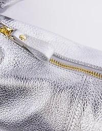 Ardent Silver Metal Leather