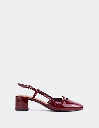 Bellina Burgundy Patent