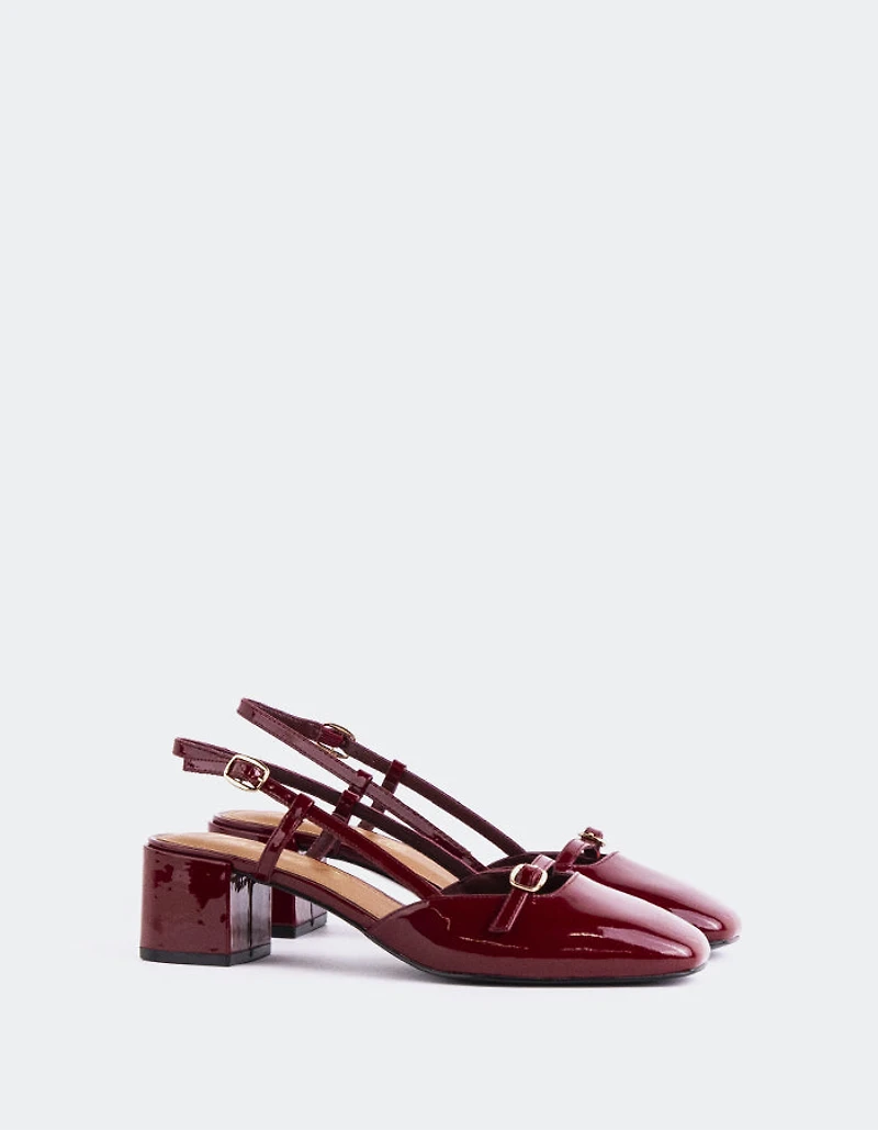 Bellina Burgundy Patent