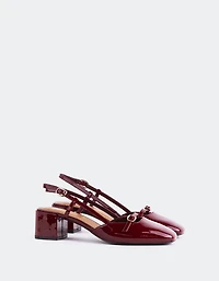 Bellina Burgundy Patent