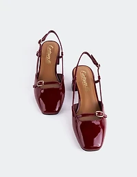 Bellina Burgundy Patent