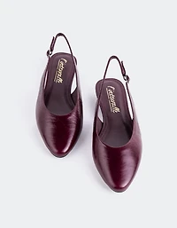 Brassia Burgundy Leather