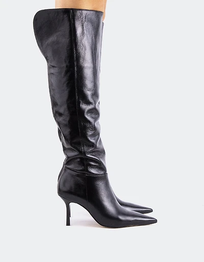 Bryson Black Leather
